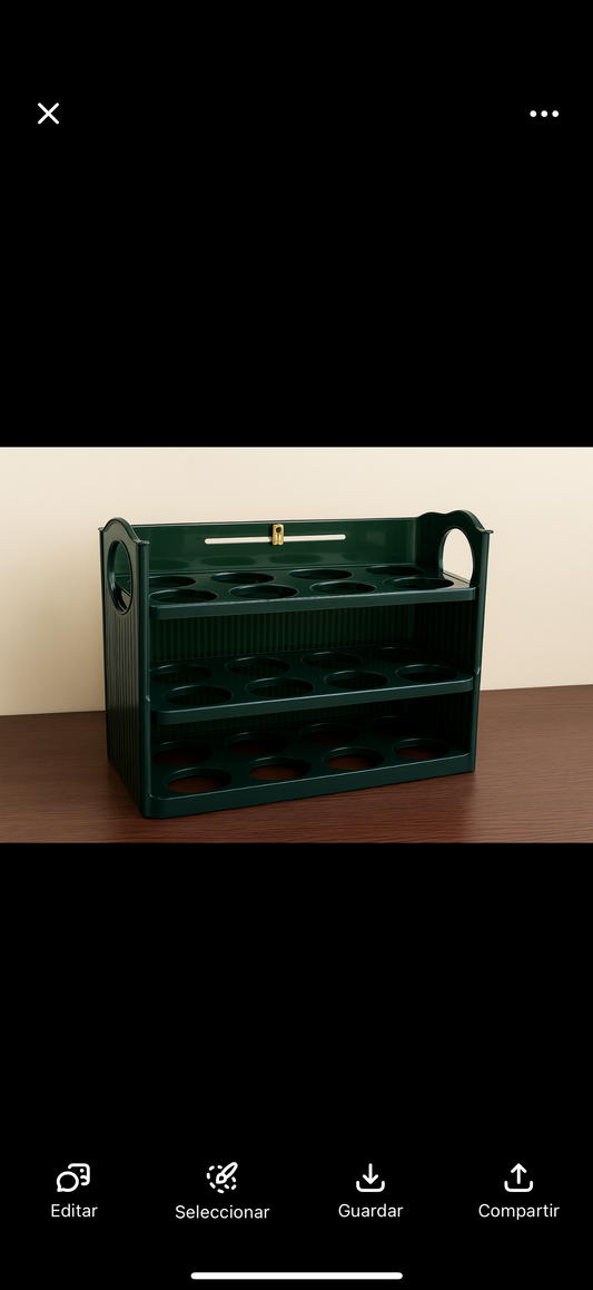 Organizador de huevo acrílico