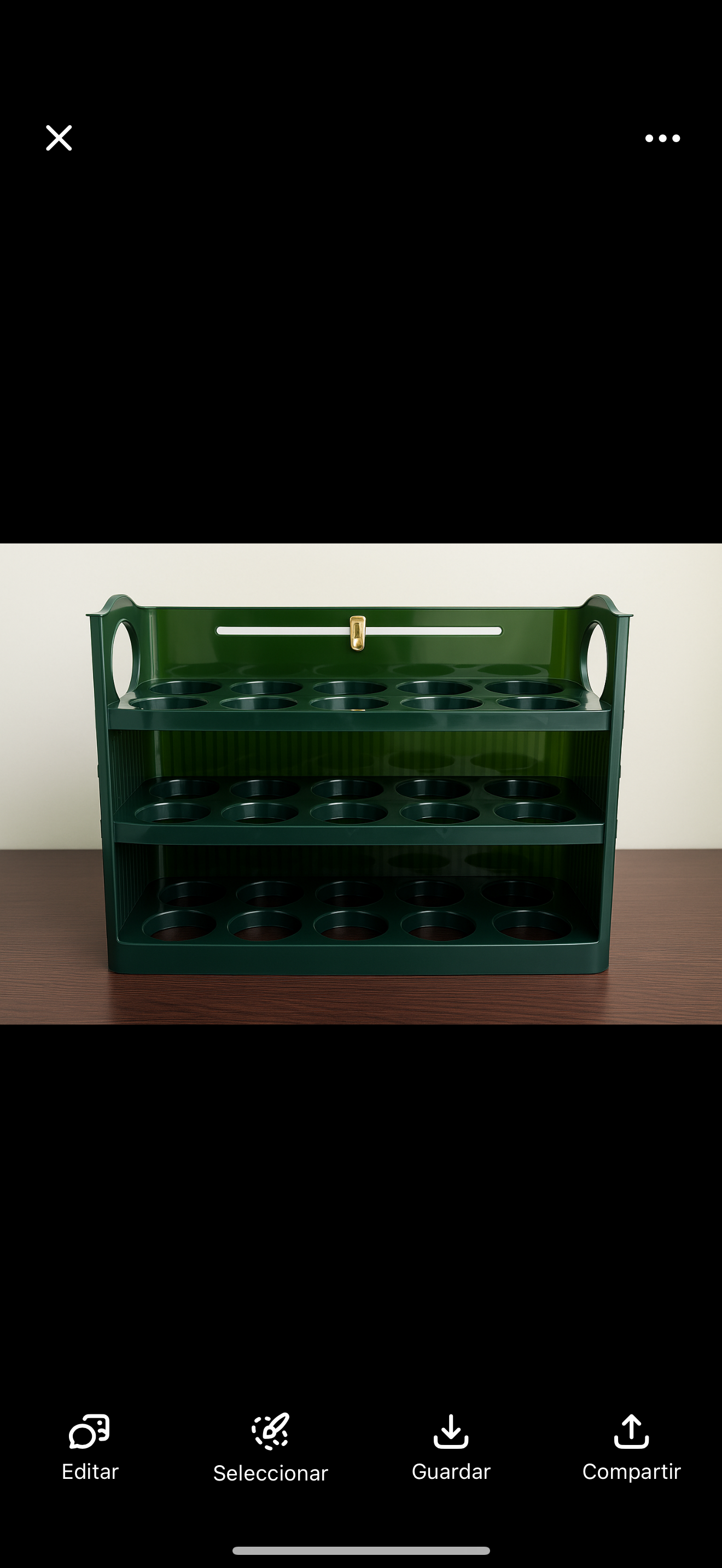 Organizador de huevo acrílico